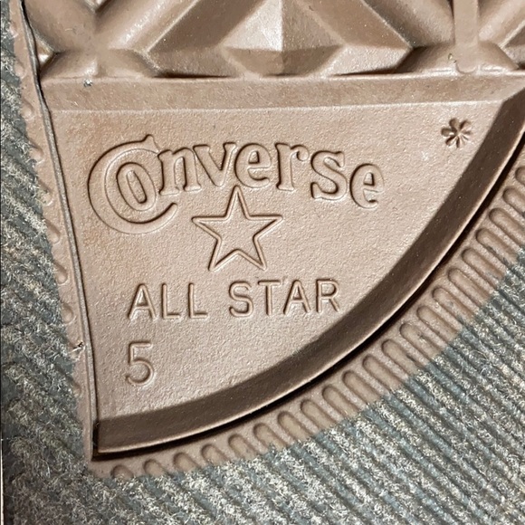 Converse!! Blue perforated high top sneaker - Picture 6 of 6